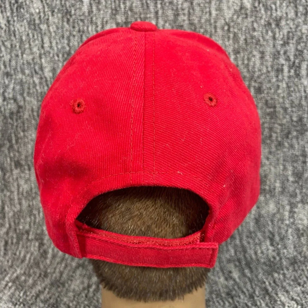 Ohio State Buckeyes Baseball Hat Mens One Size Red Embroidered Adjustable Cap